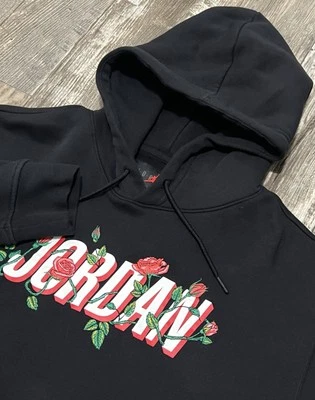 Nike Jordan Hoodie Men’s M Flight Sorry For Your Loss Portland 92 Rose Black - Image 1 of 4