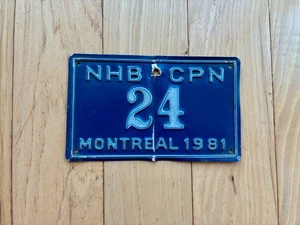 1981 NHB CPN Montreal License Plate - Picture 1 of 4
