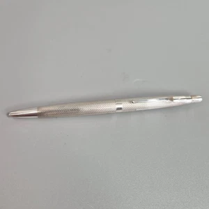 VINTAGE Silver Ballpoint Pen Hallmarked Silver Birmingham 1972 William Manton - Picture 1 of 6
