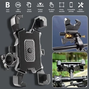 Installieren 360° Rotation Stoßfeste Handyhalterung für Motorrad Fahrrad Bike - Bild 1 von 13
