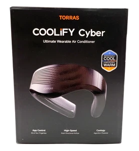 Torras Black Coolify Cyber Ultimate Wearable Air Conditioner Brand New Open Box - Picture 1 of 10