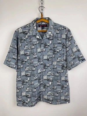 Southpole 2 hip-hop y2k vintage button up shirt gray size M made in Korea - Image 1 of 4