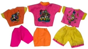 3 OUTFITS Vintage 1990s Barbie Mickey's Stuff Fashion Gift Set Donald Daisy Duck - Picture 1 of 8