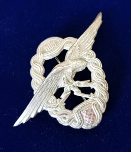 NDH Odznaka strzelca lotniczego Luftwaffe Chorwacja Croatia posrebrzana - Zdjęcie 1 z 3