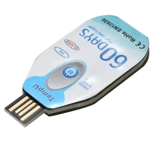 USB 2.0 Wasserdicht PDF Einweg Temperatur Datenlogger 60 Tage Thermomet B8Q9 - Bild 1 von 10