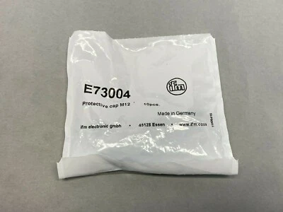 IFM Electronic E73004 Protective Cap M12 PKG OF 10