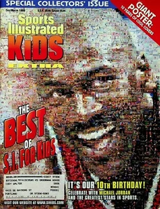 Sports Illustrated Kids Magazine Fall Winter 1999 Michael Jordan Poster W/ Cards - Picture 1 of 7