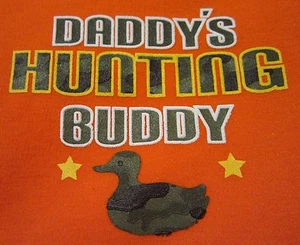 My 1st First "Daddy's Hunting Buddy" Veteran's Memorial Day One Piece NB-6 Mos  - Picture 1 of 12