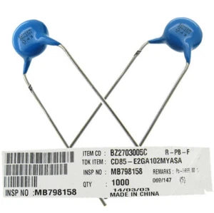 20~50 piezas CD102M 1000PF 1NF 0.001UF X1Y1 400VAC película de polipropileno condensador Y - Imagen 1 de 3