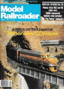 Model Railroader Apr.1982 D&RGW HO Scale Layout Pennsy Cabin Cars C&NW Baldwin - Picture 1 of 6