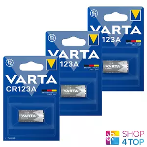 3 BLISTER BATTERIE LITIO VARTA CR123A 3V 6205 CR17345 1430 mAh EXP 2033 NUOVO - Foto 1 di 1