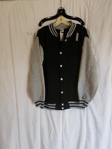 Beyond The Limit Black And Gray Varsity Jacket Size L ( 100% Polyester) - Picture 1 of 10