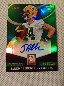 2014 JARED ABBREDERIS PANINI ELITE AUTOGRAPHED AUTO ROOKIE CARD RC /99 PACKERS  - Picture 1 of 3