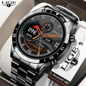 LIGE Smart Watch for Men, Bluetooth Call, IP67 Waterproof, Fitness Tracker - Zdjęcie 1 z 10