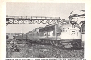 Rock Island Quad-City Rocket's Cars Include An Ex-D&RGW Dome Car Vtg Mag Excerpt - Picture 1 of 1
