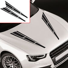 2PCS Car Front Hood Racing Stripes Vinyl Graphics Decal Sticker Car Accessories