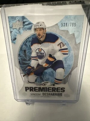 2023-24 Upper Deck Ice Vincent Desharnais 202 Rookie Blue Premieres #539/799 - Image 1 of 4