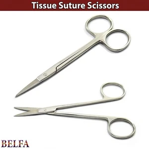 Surgical Iris Gum Scissor Straight 11.5cm Tissue Suture Hospital Operating - Picture 1 of 4