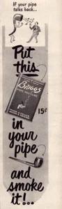 1949 Briggs Pipe Tobacco Vintage Print Ad Put This In Your Pipe And Smoke It - Picture 1 of 2