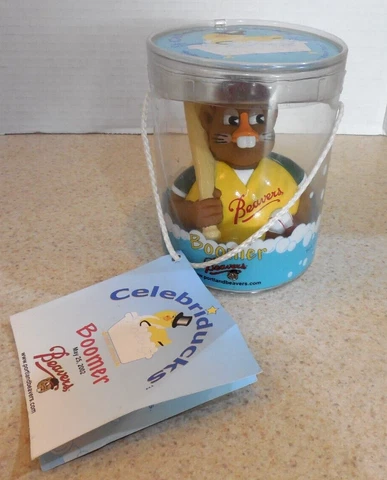 Boomer Portland Beaver Celebriduck Baseball Mascot Toy Novelty Thomason Duck Cover