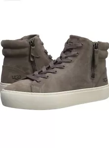 UGG Womens Olli Hi-Top Suede Grey Sneaker. SizeUS-7 /EUR-38 Worn 2 times EUC - Picture 1 of 16