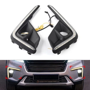 Daytime Running Light Fog Lamp Turn Signal For Honda BR-VBRV 2022-23 Black Pair - Picture 1 of 15