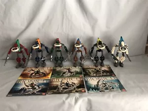 LEGO VINTAGE Vahki 8614 8615 8616 8617 8618 8619 BIONICLE 100% set completo di 6 - Foto 1 di 12