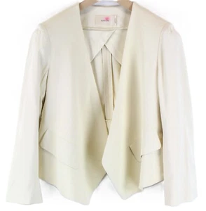 SUISTUDIO Mosie Blazer Women's UK10 Off-White Long Sleeve Cropped Jacket - Picture 1 of 10