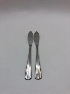 2 Stück Oneida Silver Impulse GALA Edelstahl Master Buttermesser - Bild 1 von 9
