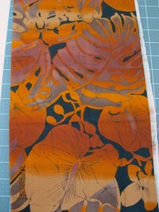 Orange, brown and black tropical plant design - Picture 1 of 1