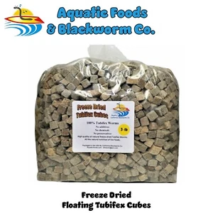 3-lbs Tubifex Worms - Freeze Dried Floating Cubes Tropicals, Marines, Turtles - Picture 1 of 2