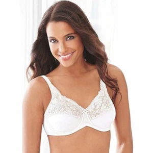 NWT  Lilyette Bali Minimizer Bra Tailored Lace UW 0428 LY0428 SIZE 38DDD White - Picture 1 of 3