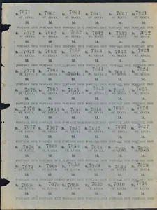 St. Lucia Postage Dues Full Sheet SG D1 Varieties P1 w/KINGSCLERE WMK & ERRORS - Picture 1 of 2