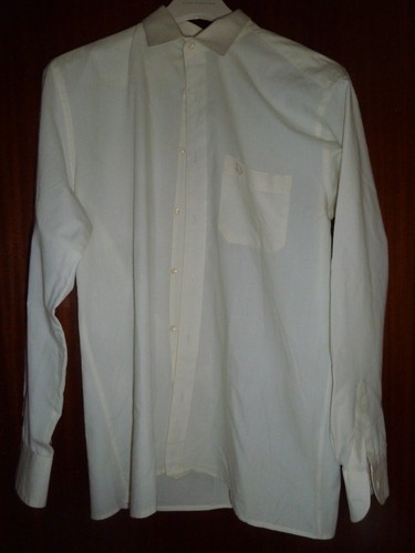 Christian Dior Jeune Homme da uomo 20 maniche lunghe logo ricamo avorio abbottonato