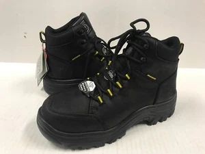 New In Box Sketchers Steel Toe Waterproof Memory Foam Work Boots - Size 8.5 - Picture 1 of 6