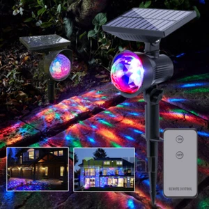 Solar Luces de césped Para Exterior Navidad Fiesta Paisaje Proyector Decoracion - Picture 1 of 20