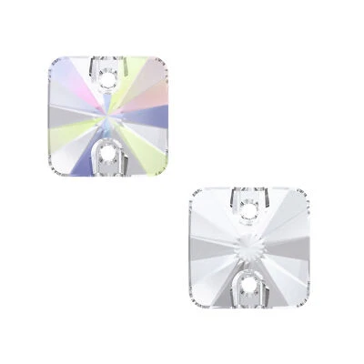 Superior PRIMERO 3201 Rivoli Square Flat Sew-On Stones Crystals * Many Sizes - Image 1 of 2