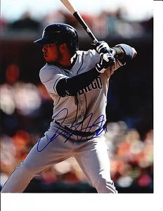 SAN DIEGO PADRES ALEXI AMARISTA SIGNED BATTING 8X10 - Picture 1 of 1