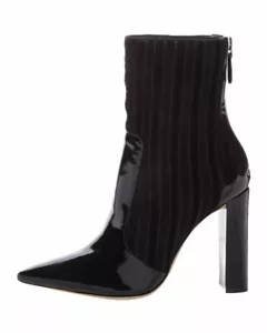 *BNIB* ALEXANDRE BIRMAN - Michella Suede/Leather Pointed Booties - 38.5 - Picture 1 of 4