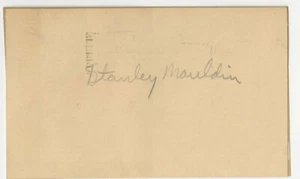 Stanley Mauldin Signed AUTO GPC 1948 Chicago Cardinals NFL Champ D48 at age 27 - Picture 1 of 2