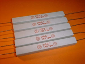 5x 1,5 kOhm / 17 Watt Wirewound-Power-Widerstand 218-8 - Picture 1 of 2