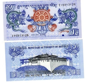 Bhutan BHOUTAN  Billet 1 Ngultrum 2006 P27a MONASTERE  NEUF UNC - Picture 1 of 1