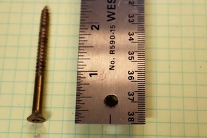 Flachkopf Schlitzantrieb Maschinenschrauben Silikon Bronze #8 x 2 1/2" 1 Stück NEU - Bild 1 von 2