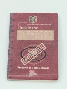 Notebook Fleer Platinum San Francisco 49ers Terrell Owens Playbook 2002 /250 NFL - Foto 1 di 3