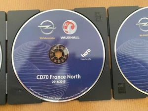 Original Opel Vauxhall CD70 NAVI France North + South 2014 / 2015 Navteq Maps - Bild 1 von 3