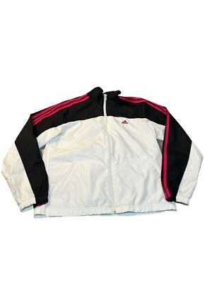 Adidas Jacket Women’s Medium Windbreaker Top Track Sweater Ladies Full Zip - Image 1 of 4