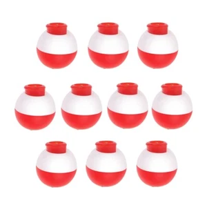 10pcs 13mmm Fishing Bobber Floats Set Hard ABS Snap on Push Button Round Buoy - Picture 1 of 7