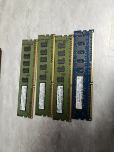 server Memory 8500E 4GB (4x 1GB) DDR3 single channel desktop mixed mfg free ship - Picture 1 of 4
