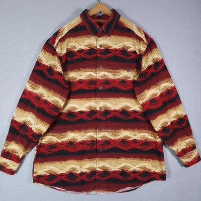 Woolrich Shirt Mens Medium Aztec Southwestern Button Up Long Sleeve Vintage - Image 1 of 4