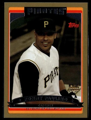 2006 Topps #630 Ronny Paulino Gold #/2006 - Image 1 of 2